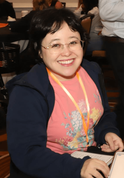 Bia Kaori Mi at the FD/MAS International Conference, representing Brazil as the first Brazilian advocate in the FD/MAS Alliance